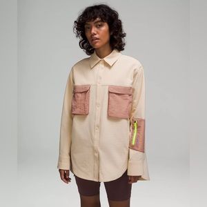 Brand new grid fleece hiking over shirt